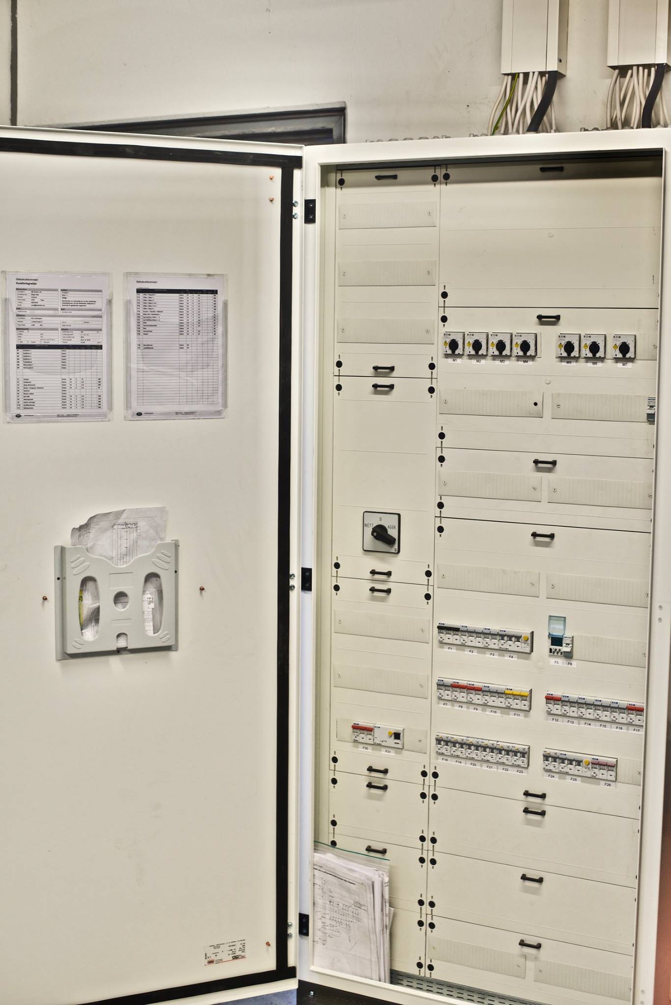 Innmat sikringsskap på Bru. Foto