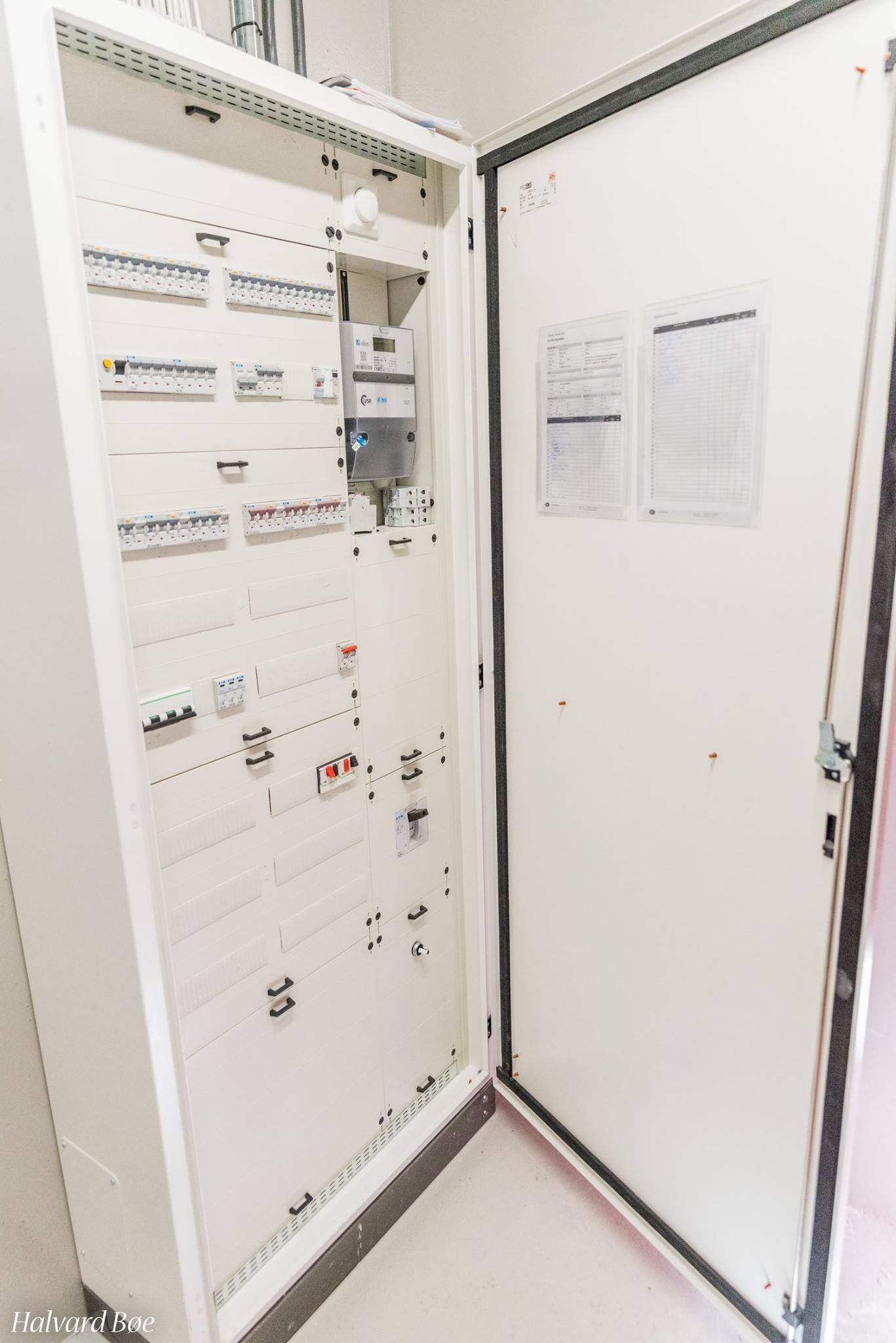 Sikringskapet på fjos