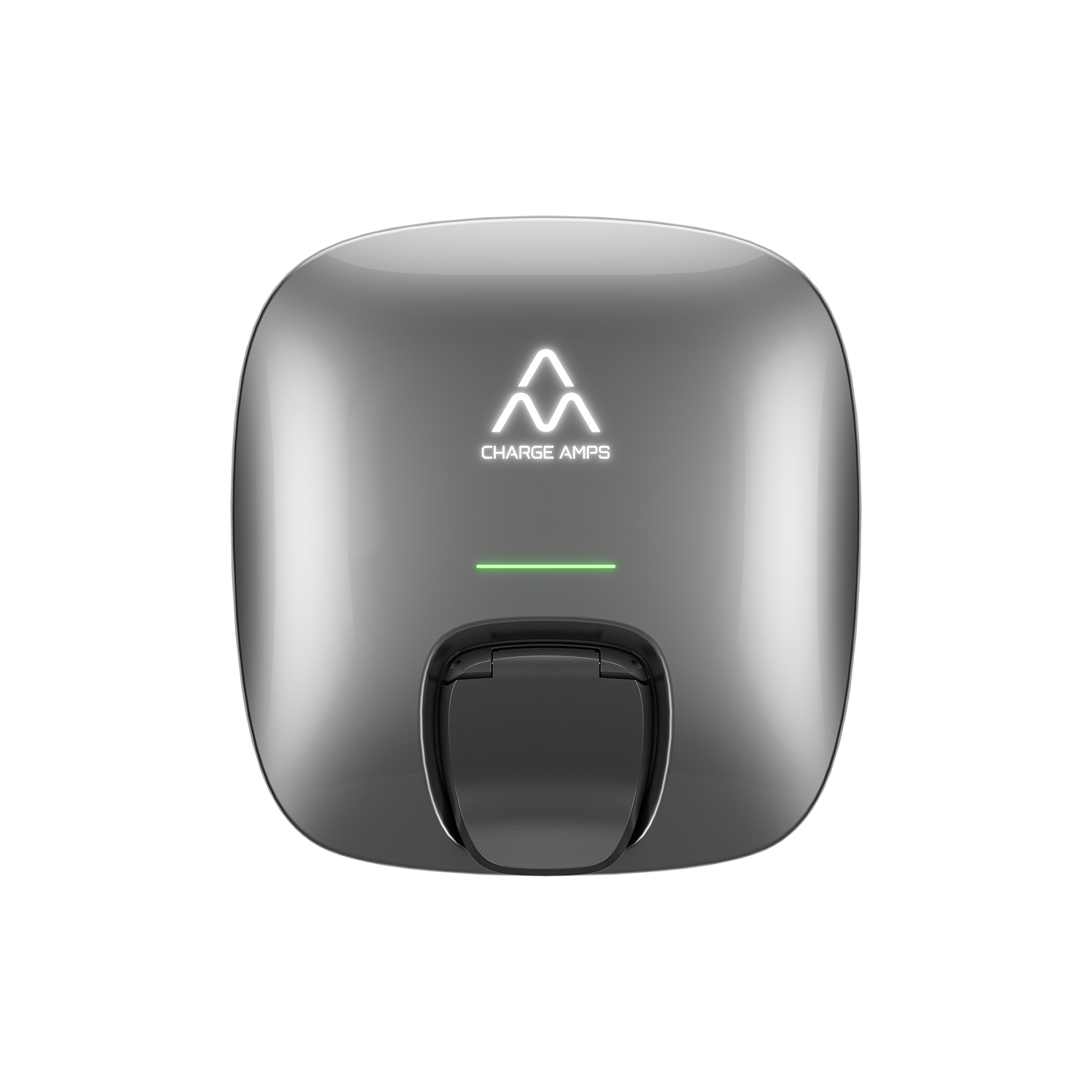 Nærbilde av elbilladeren Charge Amps Luna. Foto.