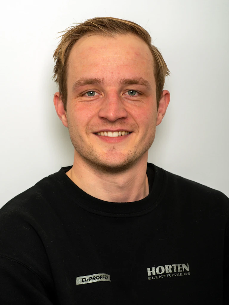 Håvard Strandlien er elektriker hos Horten Elektriske AS