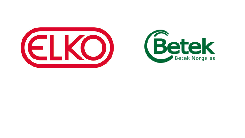 Logo til ELKO Norge og Betek Norge. Illustrasjon.