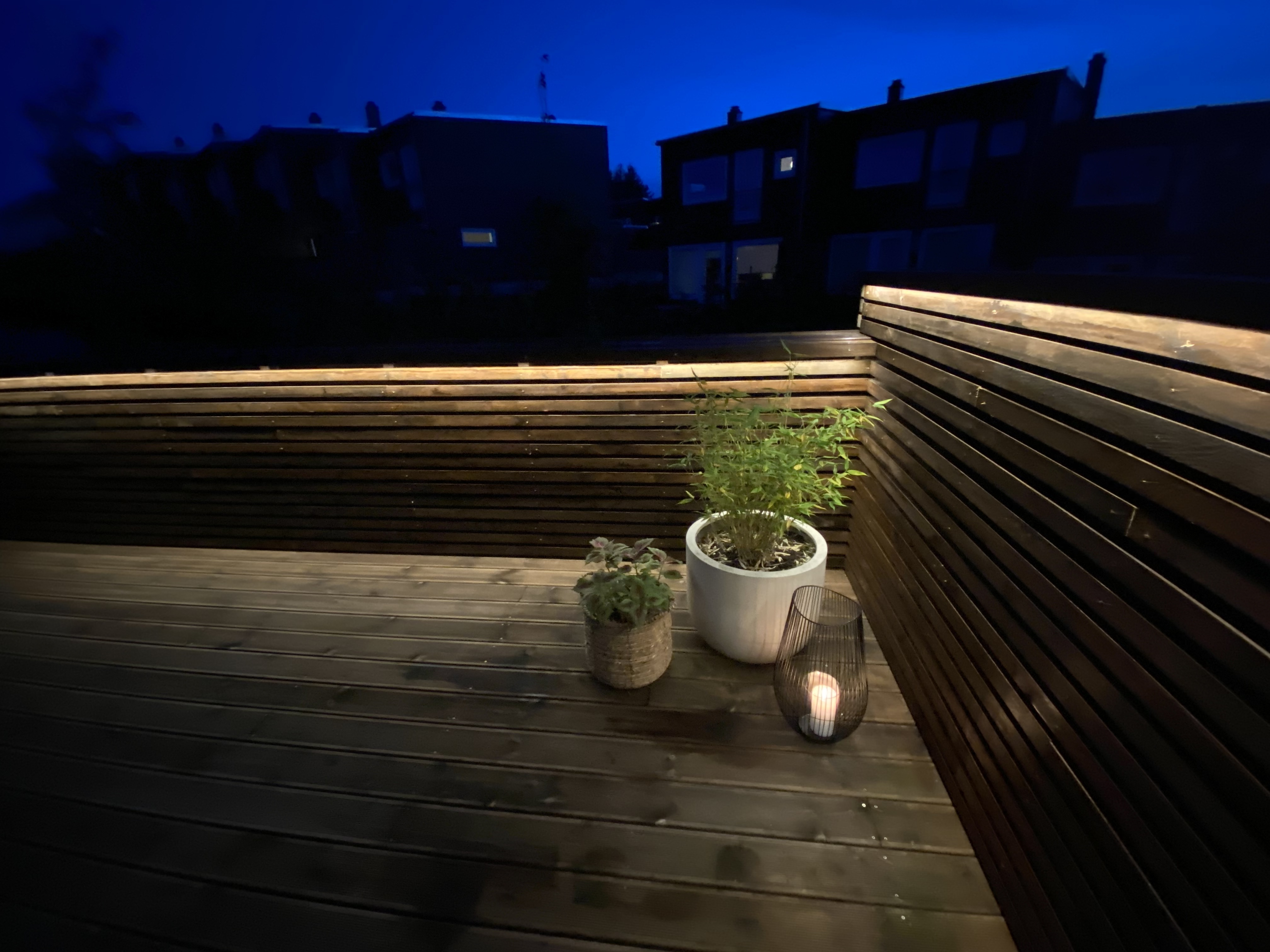 Terrassebelysning Elektro comfort. Foto