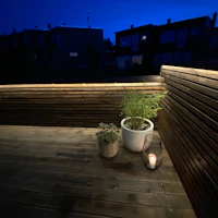 Terrassebelysning Elektro comfort. Foto