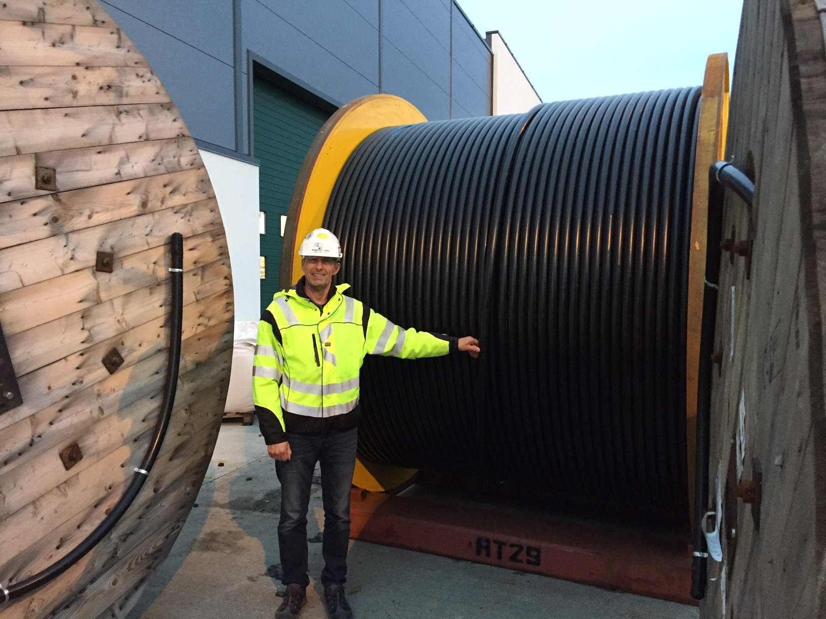 Kabeltromler brukt til Landstrøm ved havbruk installert av Gagama Elektro