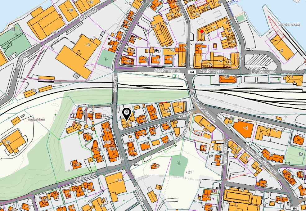 Gatekart over adresse MIFO Rauma