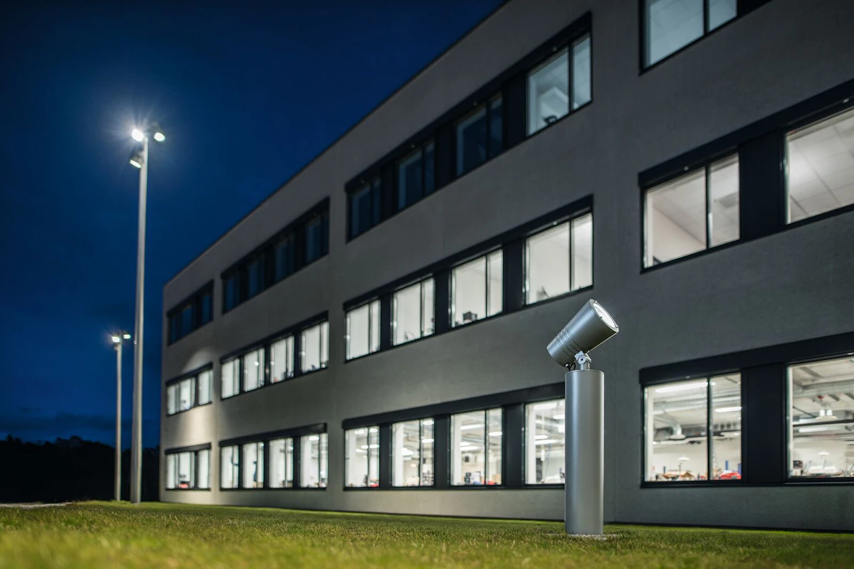 Miljøbilde av belysning utendørs