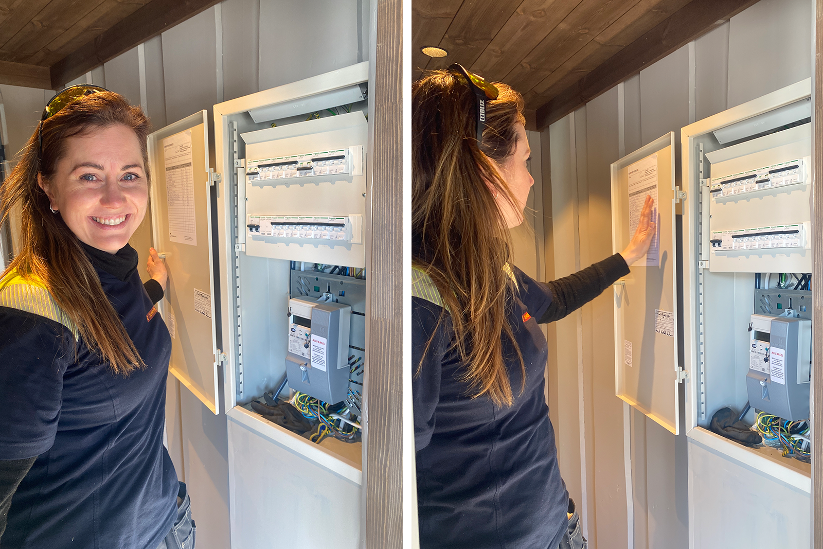 Bildet viser @trikkermari med ehabilitert sikringsskap i Setesdal – klargjort for flere kurser og høyere effekt.