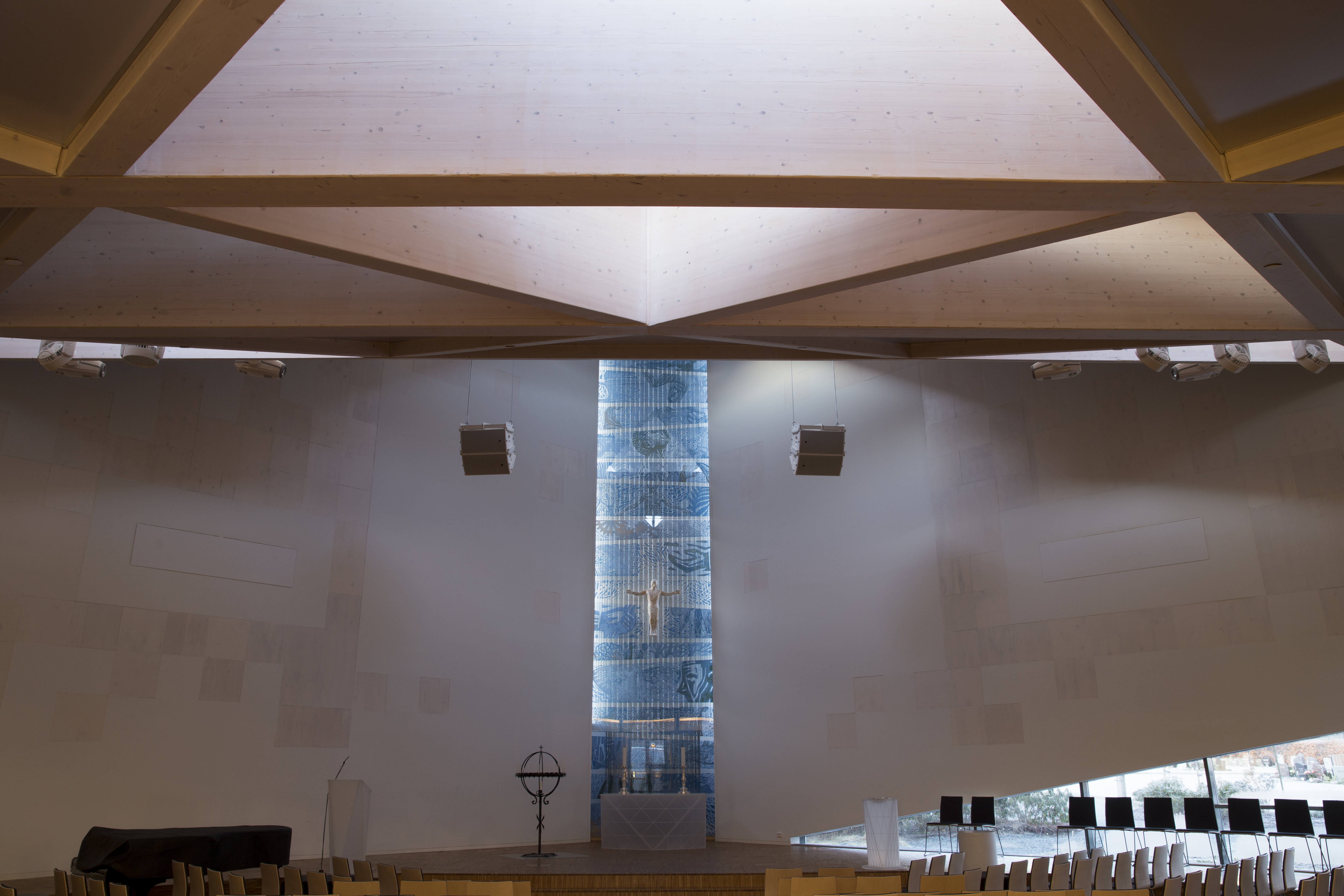 Lgård kirke innebelysning alter