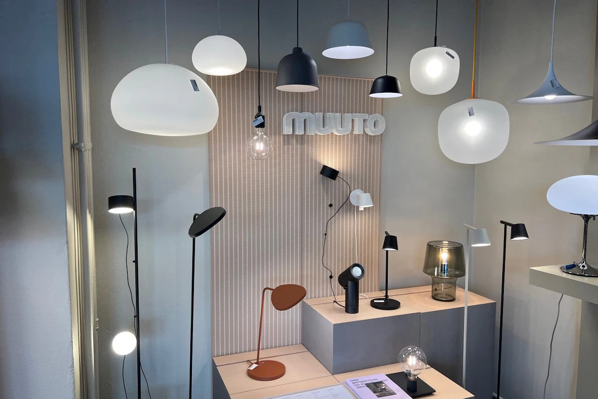 Bilde av lamper fra Muuto