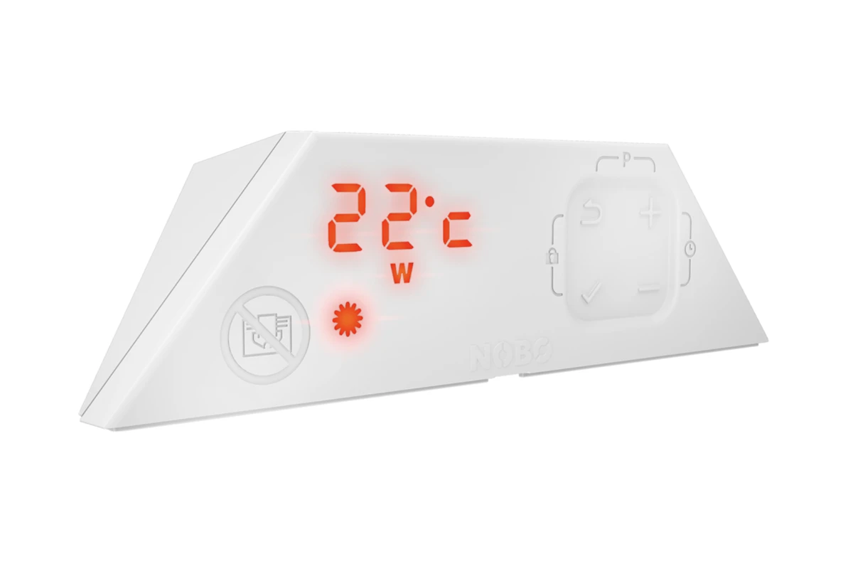 Kontrollenhet NCU 2Te er en termostat som festes på panelovnen til Nobø.