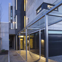 Lavblokk Hetlandsgata, Bryne inngang