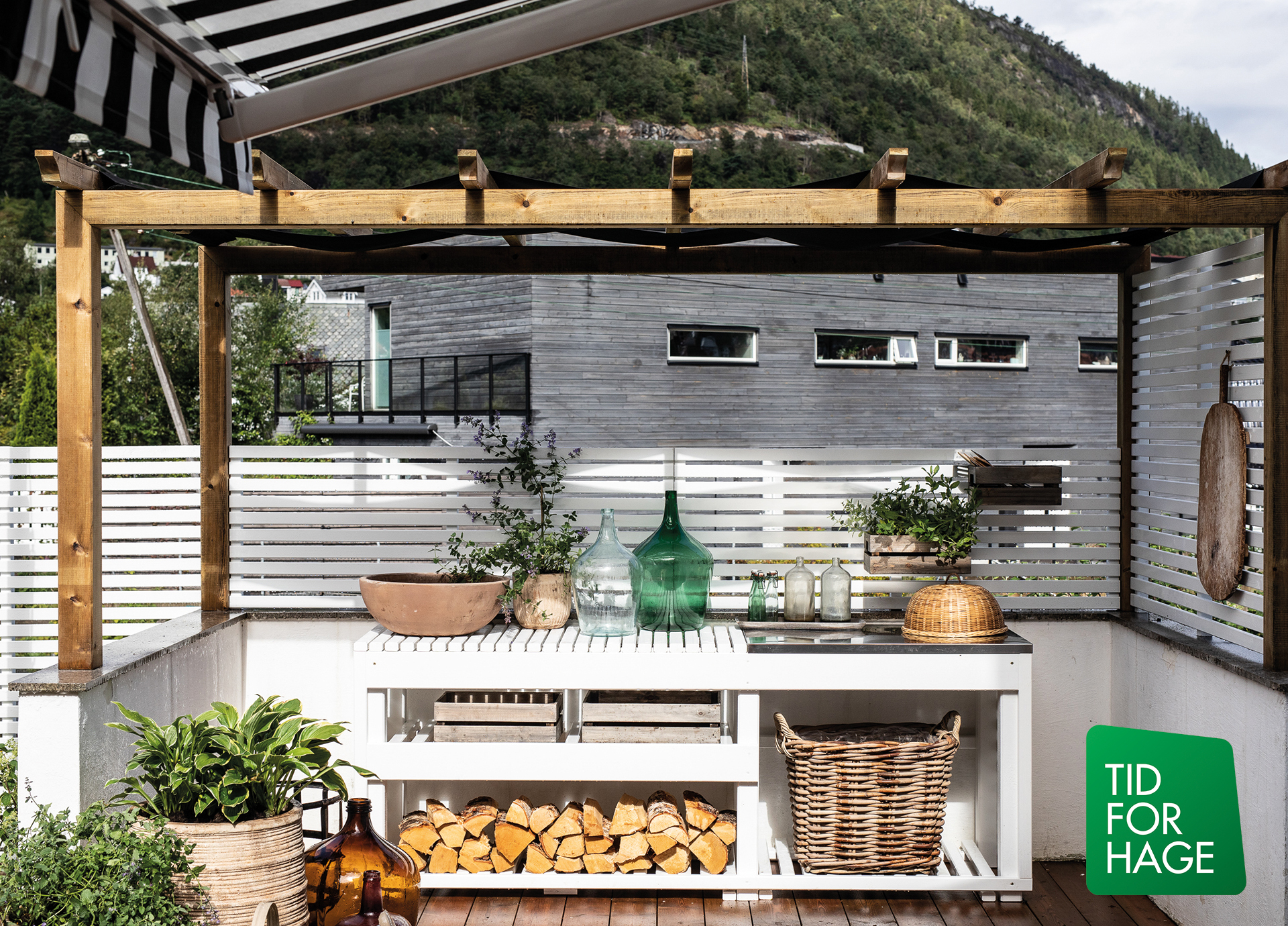 Tid for hage sesong 5 episode 5 Etterbilde av utekjøkkenet i sin helhet. Foto