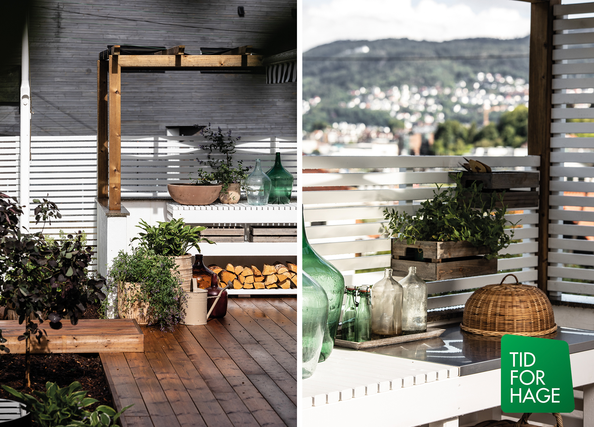 Tid for hage sesong 5 episode 5. Etterbilder av utekjøkken med flotte detaljer. Foto.