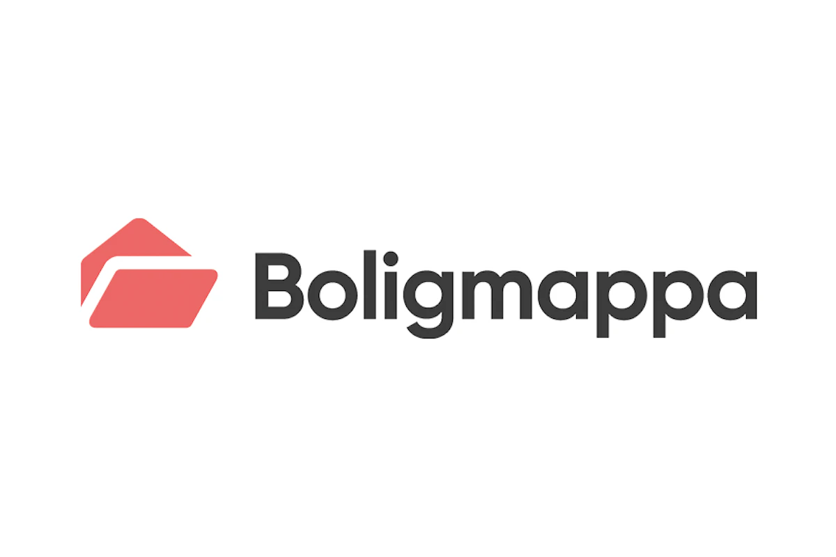 Logo til Boligmappa. Alle dokumentasjoner om din bolig på et sted. Grafikk.