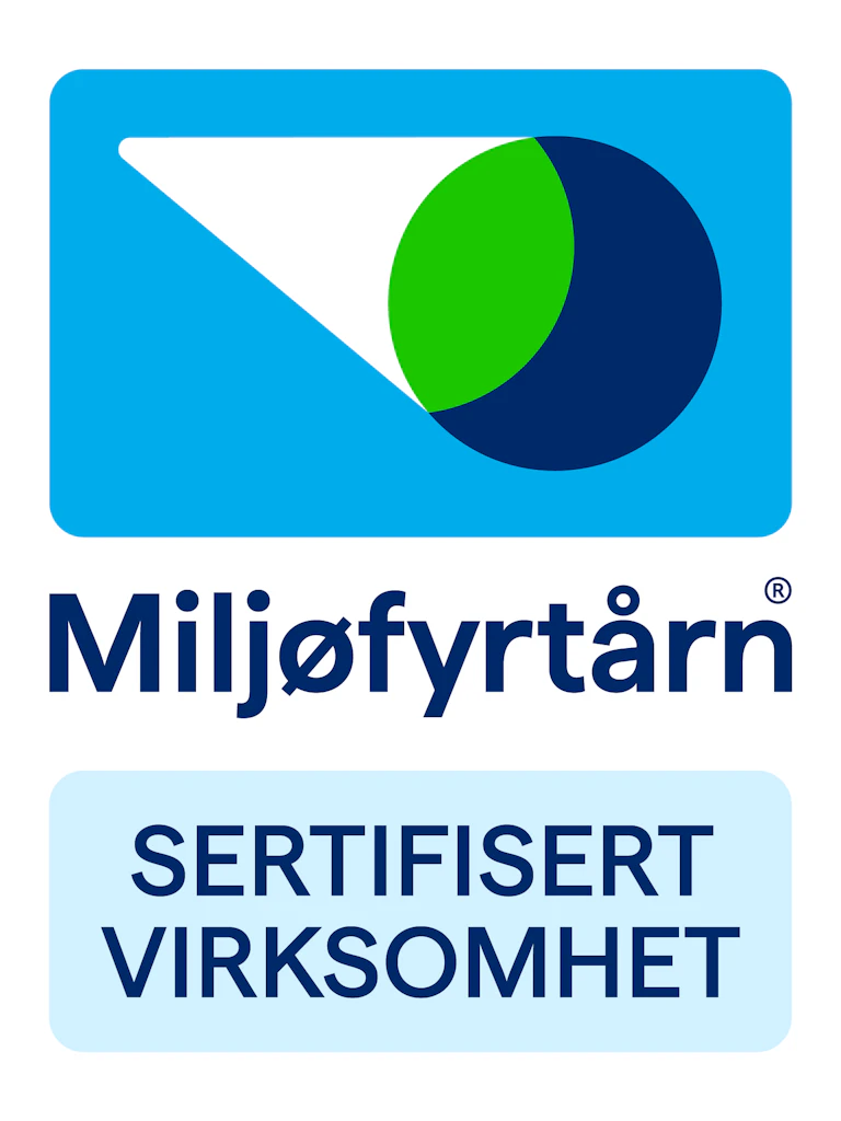 Bilde av logo som viser at ØSTA Elektro er Miljøfyrtårn sertifisert virksomhet